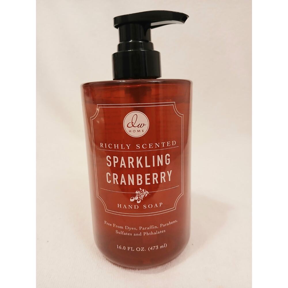 Sparkling Cranberry Richly‎ Scented Hand Soap Luxury 16 fl. oz. DW Home Fruity